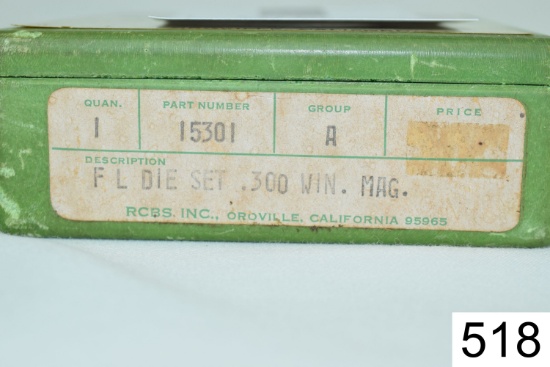 RCBS    2 Die Set    .300 Win Mag    Condition: Excellent