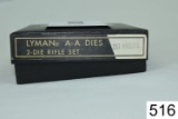Lyman    All American    2 Die Set    .257 Roberts    Condition: Excellent
