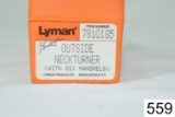 Lyman    Outside Neck Turner    .22, .243, .25, .277, .284, .30    Condition: Excellent