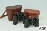 Lot of 2 Binoculars    A: Bell & Howell  8x40  Condition: Good    B: Carl Zeiss  Jena  10x50  Dekare
