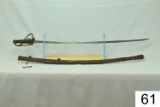 Emerson & Silver    Cavalry Sword    W/Scabbard    Scabbard has damage    Condition: Sword: Fair  Sc