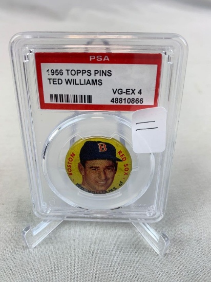 1956 Topps Pins Ted Williams PSA 4