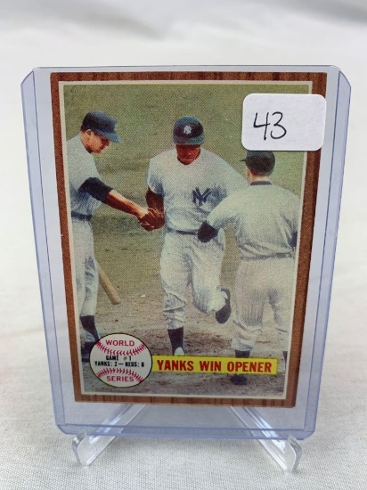 1962 Topps Yanks Win Opener #232 NM Fresh