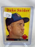 1958 Topps Duke Snider #88 HOF