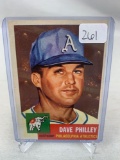 1953 Topps Dave Philley #64 EX Short Print