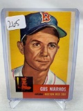 1953 Topps Gus Niarhos #63 VG-EX - Centering Holds It Back