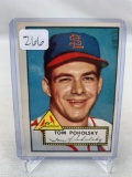 1952 Topps Tom Poholsky #242 VG-EX Centering Holds It Back