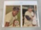1967 Topps BB Posters of NY Yankees Mantle and Pepitone