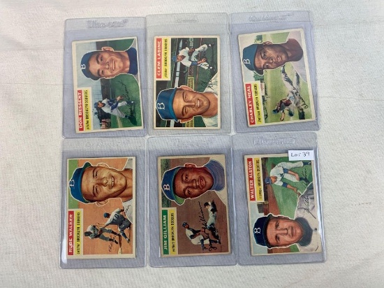 1956 Topps Brooklyn Dodgers Lot