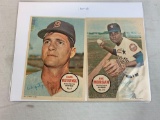 1967 Topps BB Posters  of Yaz and Morgan
