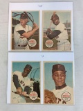 1967 Topps BB 4 Poster Lot  of Giants and Orioles
