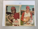 1967 Topps BB 4 Poster Lot of Braves and Indians