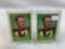 Two 1958 Topps Milt Plum Rookie Football Cards
