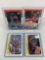 Four 1986-87 Fleer Basketball Cards - Adrian Dantley Sticker card #3 of 11; Alex English Sticker car
