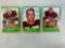 Three 1963 Topps Cleveland Brown Football Cards - Smith, Fiss & Gain