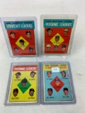 Four 1963 Topps Baseball Leaders Cards #7, #8, #9 & #10 - VG to EX Condition