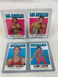 Four 1971-72 Topps Basketball Cards - Bob Love card #45, Jerry Sloan card #87, Gail Goodrich card #1