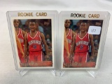 Two 1996-97 Topps Basketball Rookie Cards - Allen Iverson card #171 - MT Condition