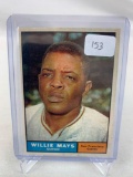 1961 Topps Baseball Cards - Willie Mays card #150 - Off Center EX Condition