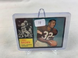 1962 Topps Cleveland Brown Jimmy Brown Football Card