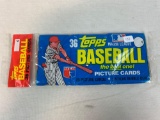 1981 Topps Baseball Unopened Rack Pack - 36 Picture cards