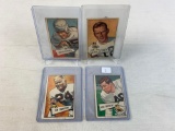 Four 1952 Bowman Small Cleveland Brown Cards-Sandusky, Thompson, Ratterman, Michaels
