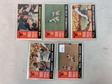 Five 1960 Topps Baseball Cards - World Series Cards #385; #388; #387; 390 & 391 - EX Condition
