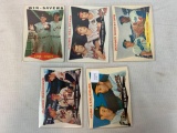 Five 1960 Topps Baseball Cards - 