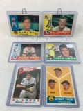 Six 1960 Topps Baseball Cards - Dale Long #375; Detroit Tiger Coaching Staff #461; Cletis Boyer #109