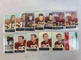 Thirteen 1965 Philadelphia Brand Cleveland Browns Football Cards - Play of the Year, (2) Ryan, (2) G
