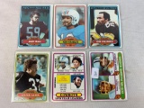 Six 1980 Topps Football Cards - Fouts/Staubach Passing Leaders #331; Cowboys Team Leaders (Dorsett)