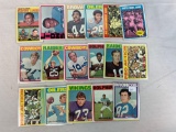 Seventeen 1972 Topps Football Cards - Lyle Alzado Rookie #106; Ron Yary Rookie #104; Dan Pastorini R