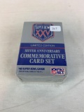 Super Bowl XXV Limited Edition Silver Anniversary Commemorative Card Set - Sealed in Box