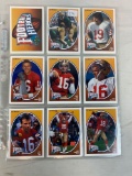 1991 Upper Deck Football Heros Sets - Joe Montana Set of 10 cards; Joe Namath set of 10 cards; Dan M