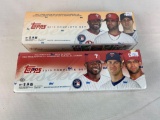 Two 2010 Topps Factory Sealed Baseball Card Sets - One Yellow Box & One Red Box