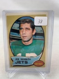 1970 Topps Joe Namath Football Card