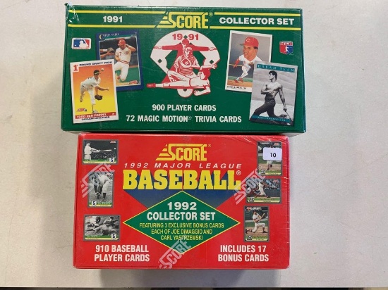 2- Score Baseball Sets- 1991.1992