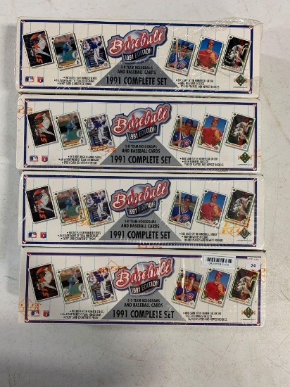 4-1991 Upper Deck Baseball Factory Sets