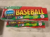 (3) 1990 Fleer baseball factory sealed sets