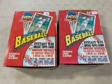 (2) 1991 Topps baseball wax boxes