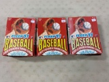 (2) 1991 Fleer baseball wax boxes