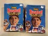 (2) 1988 Leaf baseball wax boxes