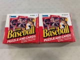 (2) 1990 Donruss baseball wax boxes
