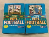 (2) 1990 football Score wax boxes series 2