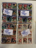 4-1990 Football Sets- Score, Pro Set, Fleer