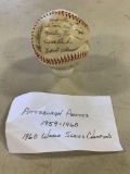 Facsimile team signed 1959-1960 World Series champion baseball