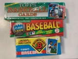 3- 1990 Baseball Sets- Topps, Fleer and Bowman