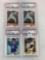 1990 Fleer Sandberg, Bonds, (2) Sanders PSA 9â€™s