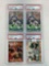 (4) 1991 Pro Set Spanish Graded- Rice, Marino, (2) Sanders