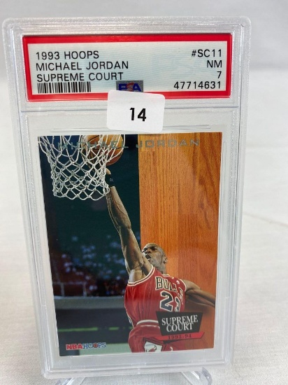 1993 Hoops Michael Jordan Supreme Court PSA 7